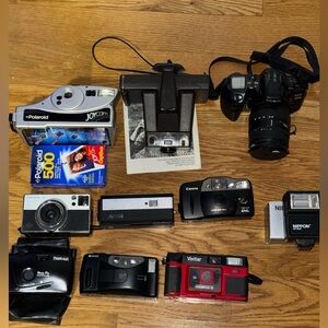 Lot Of 9 Mixed Film Cameras​​​​​
